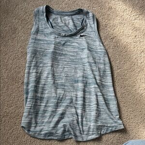 Nike Women's Striped Gray Tank Top